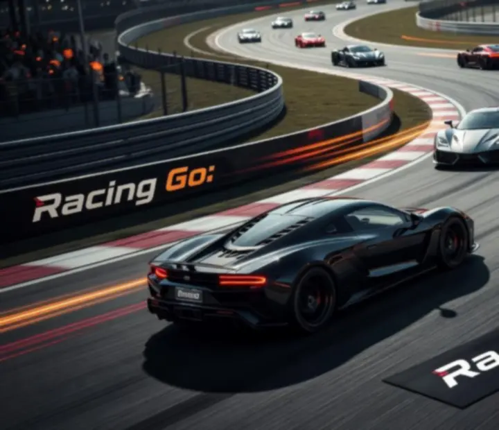 Racing Go: Speed Thrills játékmódok vizuális áttekintése egy nagyvárosi autópályán