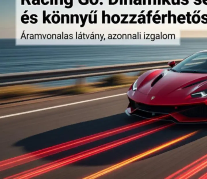 Racing Go vizuális erősségei – dinamikus fények és nagy sebesség